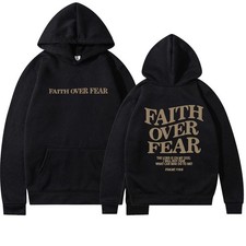 Faith Over Fear Christian Hoodie Christian Sweatshirt Jesus Hoodie Trendy Hoodie