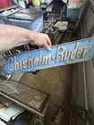 Vintage Chisholm-Ryder Tractor Sign Niagara Falls N.Y. Aluminum Cast