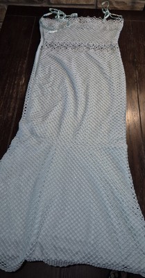 Gorgeous Women's Vera Moda XS Light Aqua Midi (Mermaid Shaped) Summer Dress