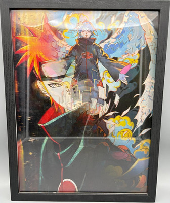 3D-Bild/Effekt-Flip-Naruto Shippuden-Pain(Nagato)-Uzumaki-30x40cm-mit Rahmen