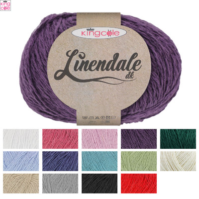 King Cole Linendale DK Strickwollgarn - 50g Baumwolle, Leinen & Viskose Mischung