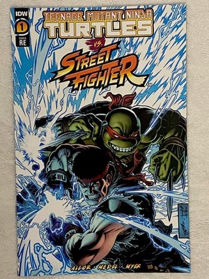 TMNT VS STREET FIGHTER #1 JEFFREY EDWARDS Variant NM 