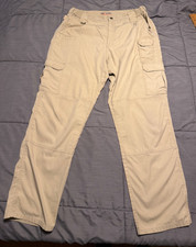 511 Tactical Cargo Pants Mens 38x34 Khaki Taclite Pro Ripstop Elastic Waist