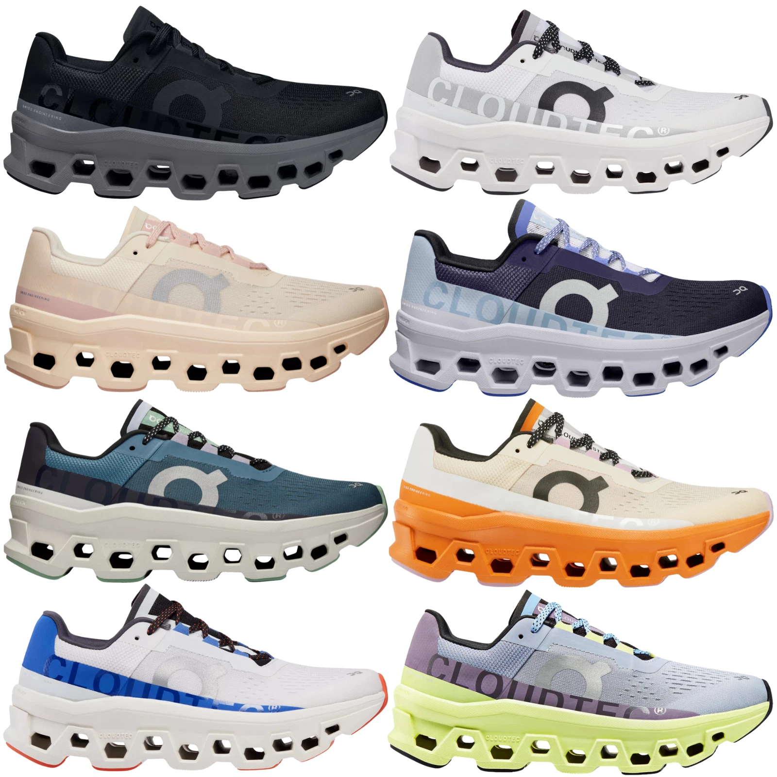 On Cloudmonster Women Running Shoe US Size 6-11 New Colors New in Box Athletic