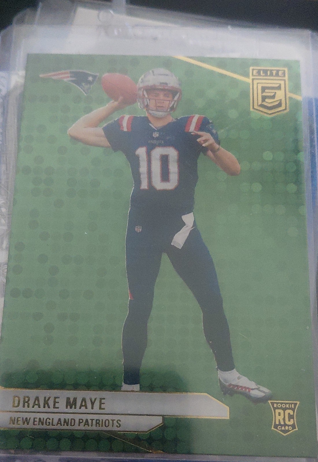 2024 Panini Donruss Elite - Rookies Drake Maye #185 Green Disco (RC)