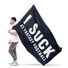 I Suck At Fantasy Piłka nożna flaga 6ft
