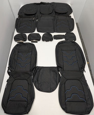 For Chevrolet Silverado Crew Cab 2019-2023 Black Leather Seat Covers At83 For Chevrolet Silverado Crew Cab 2019-2023 Black Leather Seat Covers At83