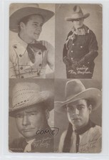 1938 Exhibit Movie Stars 4-on-1 Made In USA Jim Holt Roy Hughes Pat Brady 0s4