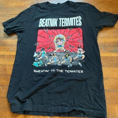 Vtg Beatnik Termites  100% Cotton  Black All Size T-Shirt Unisex RS368