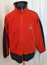 Craghoppers Fleece Jacket Coat Smart Casual Retro Winter Warm Red Medium A3964