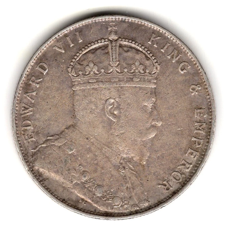 1908年英領海峡植民地エドワード7世 小型1ドル銀貨 美品❗️ 1908年英領海峡植民地エドワード7世 小型1ドル銀貨 美品❗️ 【公式通販】