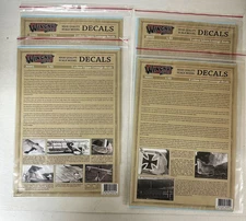 Wingnut Wings (11)  1/32 Decal sheets... (7)  by WNW,  (4) by Wood & Wire