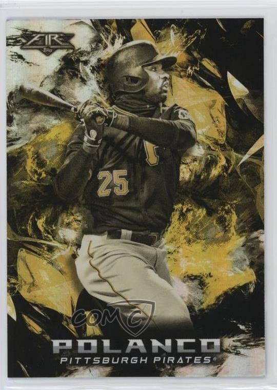 2018 Topps Fire Gold Minted Gregory Polanco #121 3b8