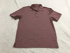 C9 Champion Duodry Golf Polo Shirt Mens M Medium Maroon 1/4 Button Short Sleeve