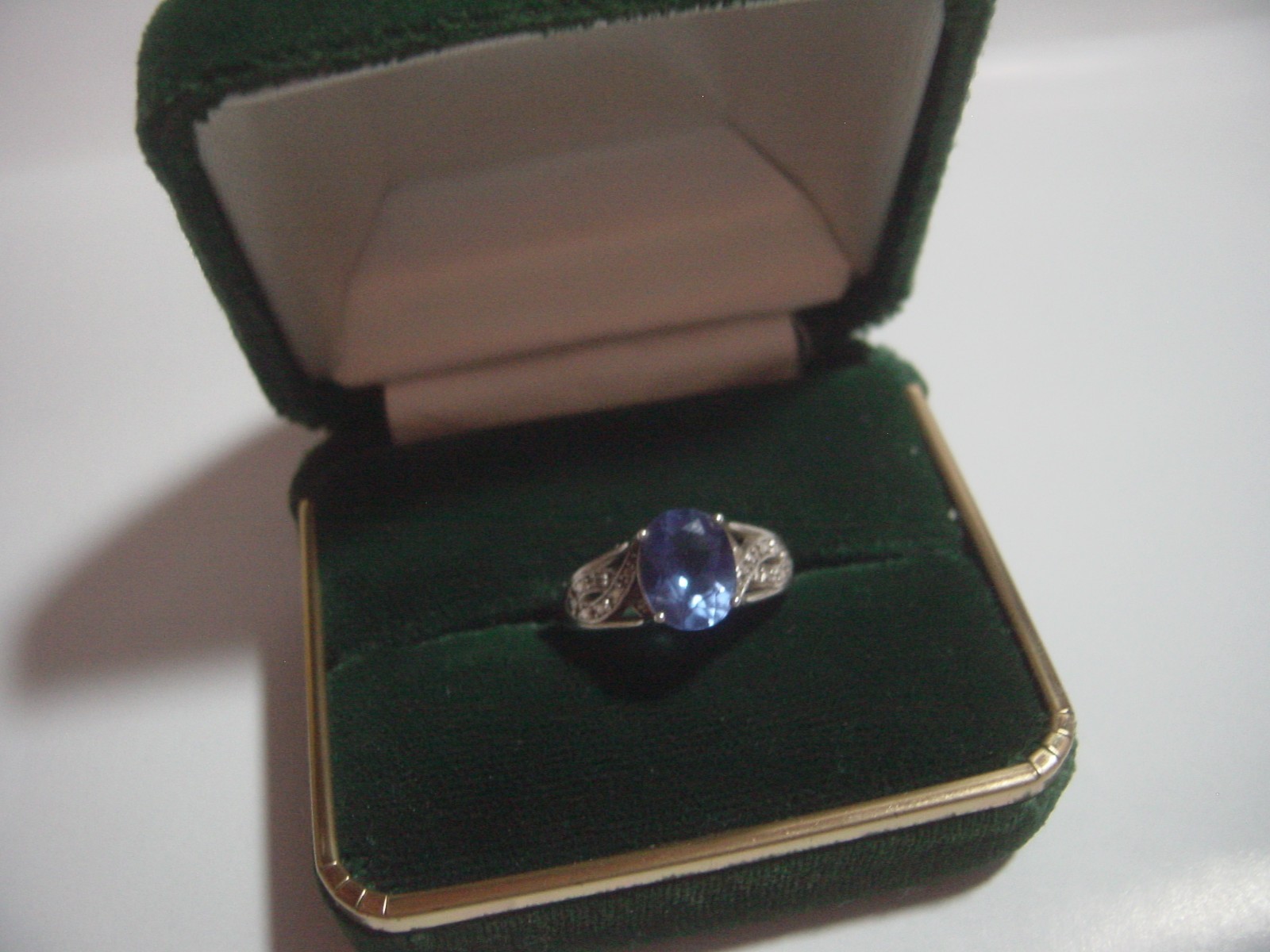 vintage Solid Silver Ring-superb genuine natural … - image 3