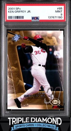 2001 Upper Deck SPx #85 Ken Griffey Jr. Cincinnati Reds HOF PSA 9 Mint Z84