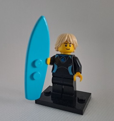 LEGO City Minifigur Mann Junge Surfer mit Brett  - MOC neuwertig