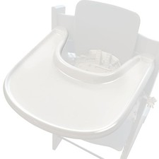Stokke Tripp Trapp High Chair Tray, Food-Safe, Strong Suction, White