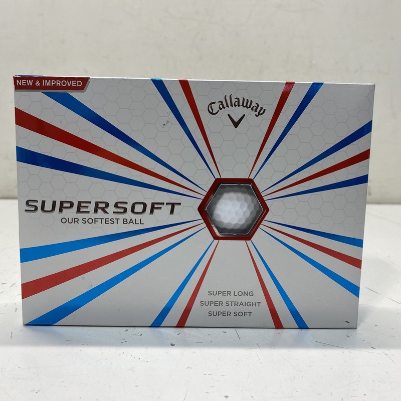 Callaway Supersoft Golf Balls 12 Pack One Dozen White HEX Aerodynamics New