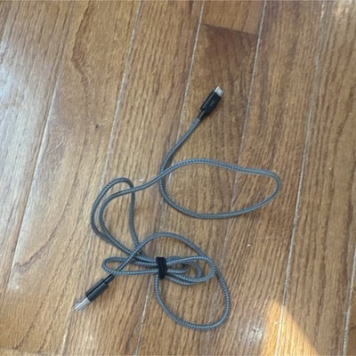 Gray 4ft Braided Micro-USB to USB Charging & Data Sync Cable Nylon