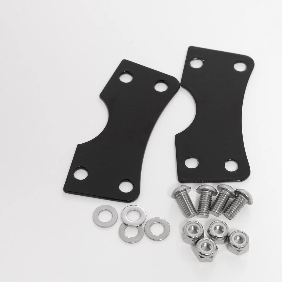 HECHO EN EE. UU. Soportes de reubicación de guardabarros negros rueda de 21" para Harley-Davidson Foto 2 de 4