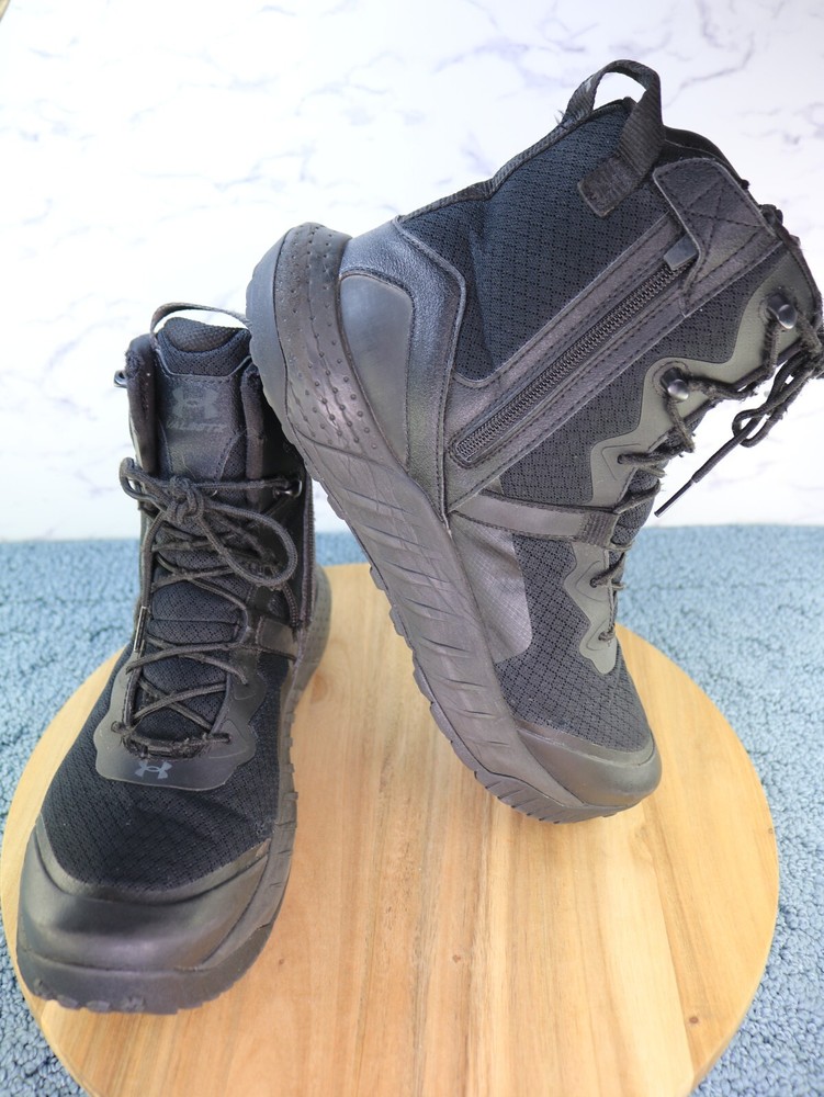 Under Armour Micro G Valsetz Tactical Boots for Men Size 9.5 Black 3023748-001