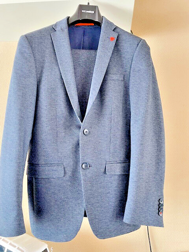 Roy Robson Anzug, dunkelblau, Jacke extra slim, Strechstoff, Hose Gr. 44 - Bild 2 von 9