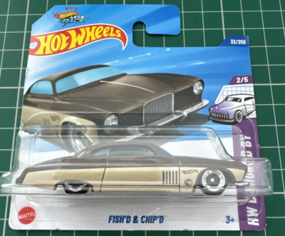 Hot Wheels Treasure Hunt Fish'd & Chip'd Brown HW Designed By No 32 Neu
