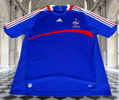 FRANCE 2008 EURO QUALIFICATION HOME ADIDAS JERSEY L #620139 | eBay