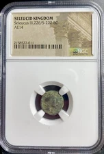 NGC Certified Greek Ancient Seleucid Kingdom Coin Seleucus III 226-222BC Genuine