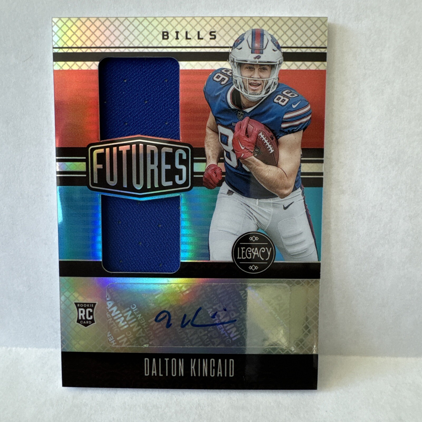 2023 Panini Legacy - Futures Dual Patch Auto Silver #FDA-5 Dalton Kincaid /249