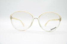 Vintage Rodenstock Exclusive 324 Beige Transparent Light Brown Oval Glasses NOS