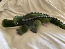 Vintage Aurora World 20  Green Alligator Crocodile Plush Stuffed Animal Toy