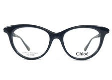 Chloe Eyeglasses Frames CH0005O 004 Polished Blue Cat Eye Full Rim 49-16-140