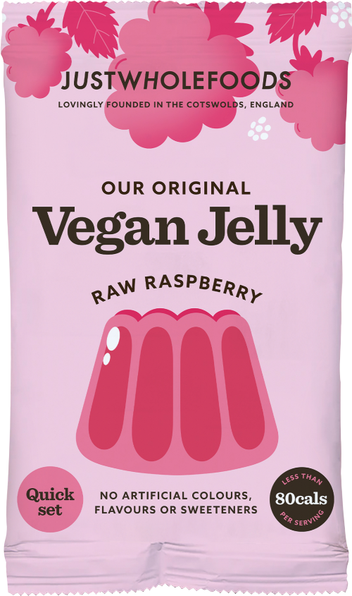 Just Wholefoods Vegan RASPBERRY JELLY 85g x 6 PACK