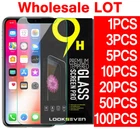 Tempered Glass Screen Protector For iPhone 14 13 12 11 Pro X XR XS MAX Plus LOT