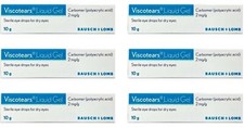 6 x VISCOTEARS Liquid Gel - Carbomer 2mg/g (10g)  **only &pound;5.99/unit**