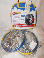 1535-s Les Schwab Quick Fit Diamond Pattern Tire Chains 1 Pair - Never Used