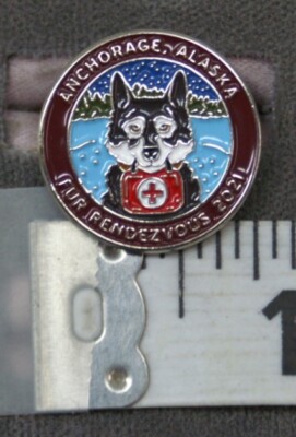 SN438 2021 Fur Rendezvous Pin Rondy Alaska Hat Tack Tie Tac Lapel Pin NEW Husky