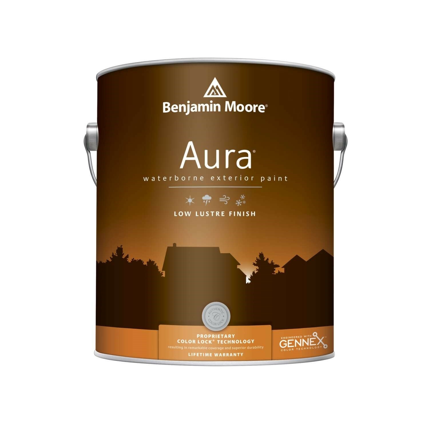 Benjamin Moore Aura Exterior Paint Low Lustre (634) Paint Color Saddle
