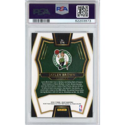Graded 2016-17 Panini Select JAYLEN BROWN #174 Premier Rookie RC 