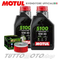 Tagliando SUZUKI TU 250 X 1998 1999 2000 2001 - Motul 5100 10W40 + Filtro olio
