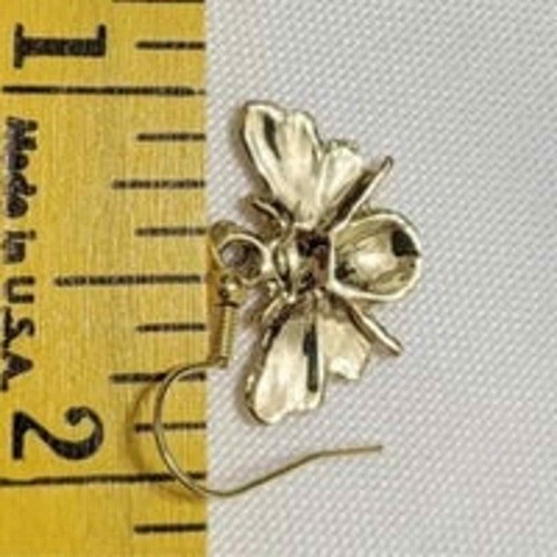 New Bumblebee honey bee dangle drop enamel earrings gift nature lover - Afbeelding 2 van 2
