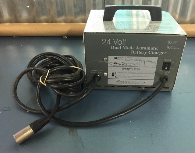 LESTER 24 VOLT DUAL MODE AUTOMATIC ELECTRIC WHEELCHAIR BATTERY CHARGER