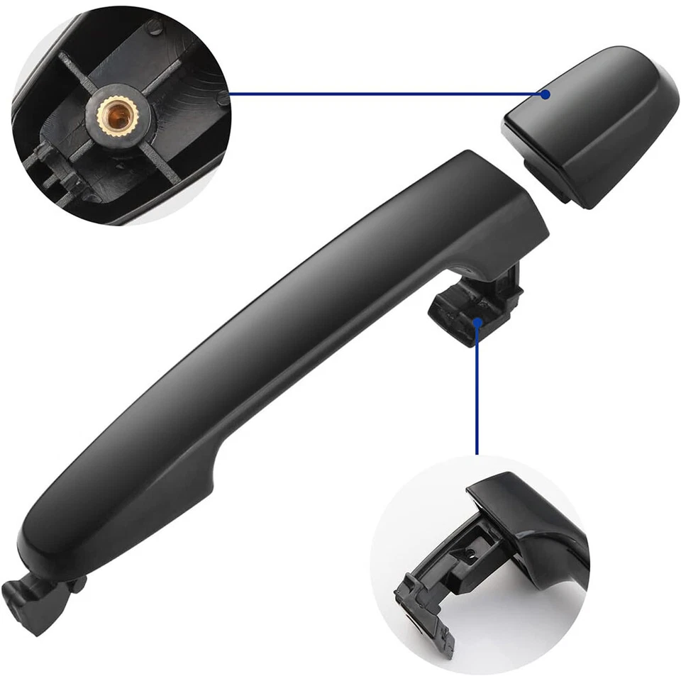 (4) Exterior Door Handle For 2001-2012 Toyota RAV4 Rear RH/LH Driver/Passenger Foto 2 de 4