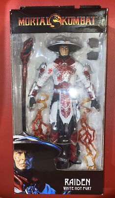 McFarlane Toys RAIDEN Bloody White Hot Fury Skin 7'' Action Figure Mortal Kombat