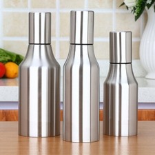 Olive Oil Pourer Vinegar Dispenser Stainless Steel Cooking Oil Jar Can Bottle