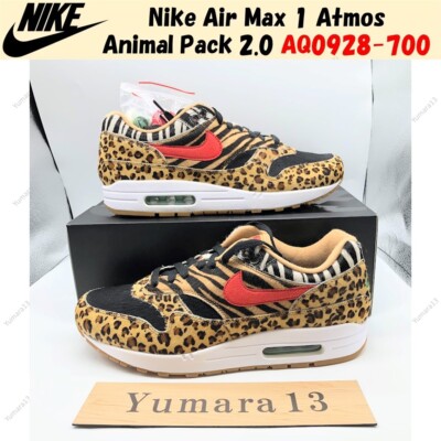 靴 Nike Air Max 1 DLX \"Animal Pack/Safari\" Nike Atmos x Air Max 1 DLX 2018 Animal Pack for Sale