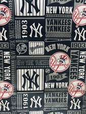 Rare NEW YORK YANKEES Fabric 1903 COTTON Logo Patch BTHY 18  x44  