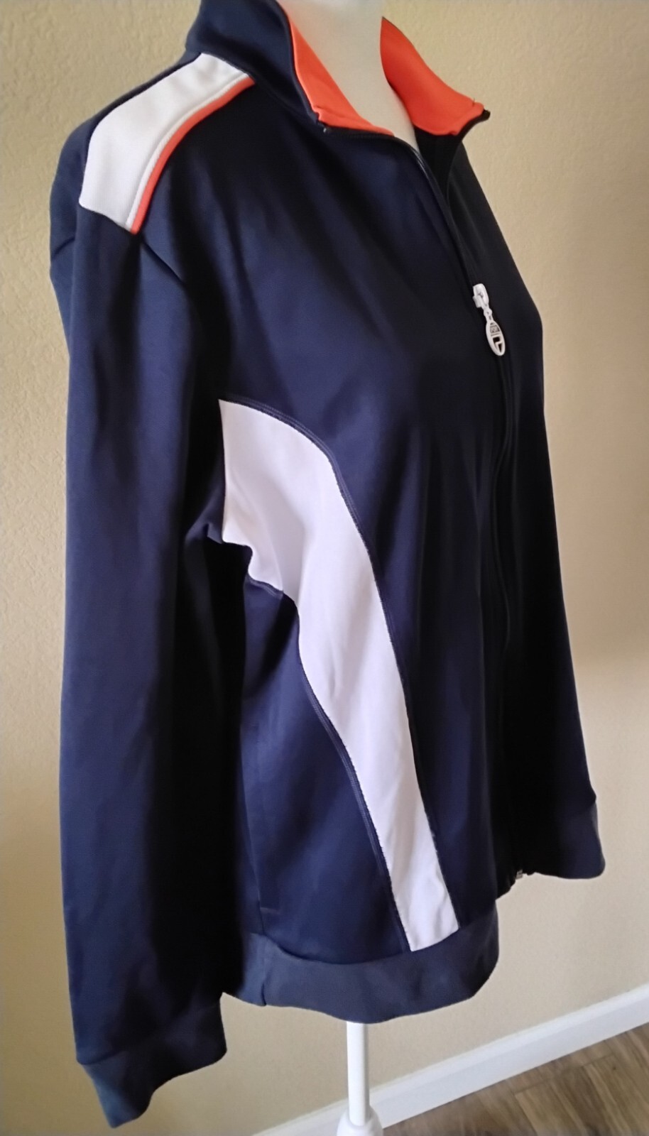 FILA Giacca FiILA Sport XL Navy Manica Lunga Cerniera Frontale Cotone Politecnico Tasche Laterali